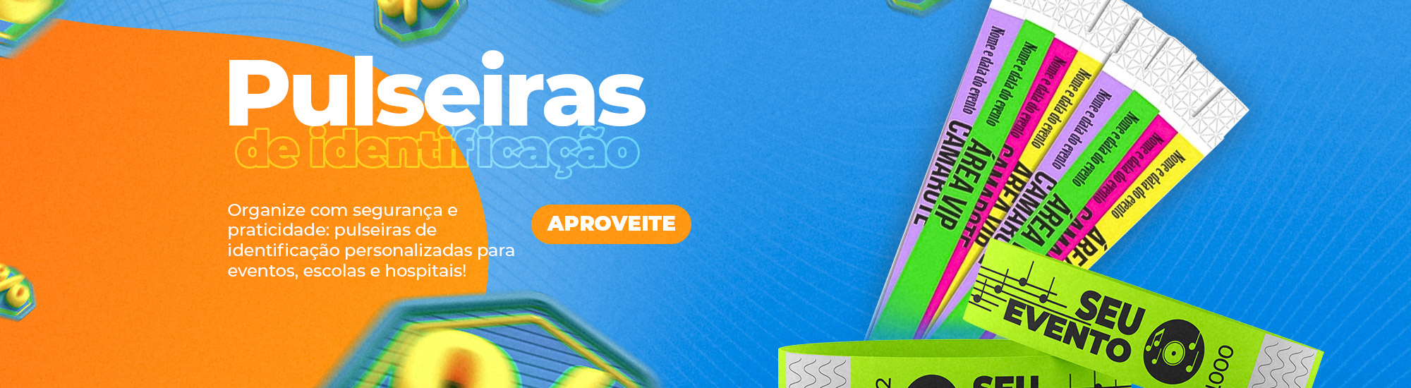pulseiras de identificação