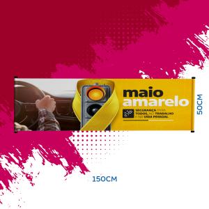 BANNER OU FAIXA EM LONA Tamanho padrão 150x50cm Faixa    Lona Gloss Frontlight 440g