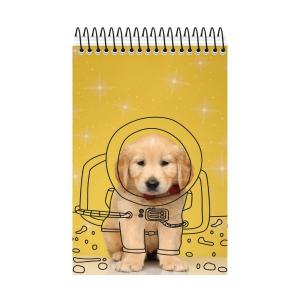 CADERNETA / BLOCO DE ANOTAÇÕES Capa dura em papel paraná 10x15cm  Com laminação Encadernação Espiral 70 folhas